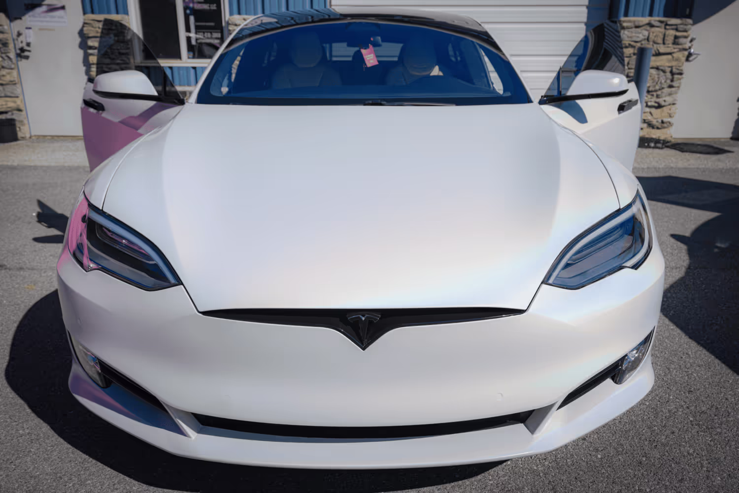 Tesla vinyl wrap Malibu